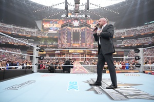WWE chief content officer Paul “Triple H” Levesque at WrestleMania 41 at Allegiant Stadium in 2025.