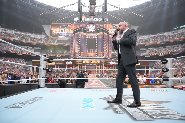 WWE chief content officer Paul “Triple H” Levesque at WrestleMania 41 at Allegiant Stadium in 2025.