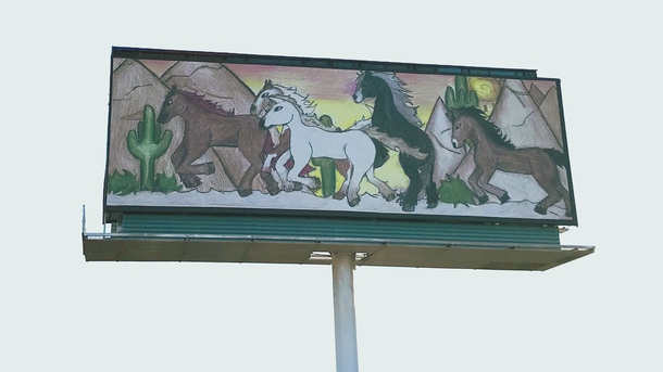 Harry Reid Airport billboard