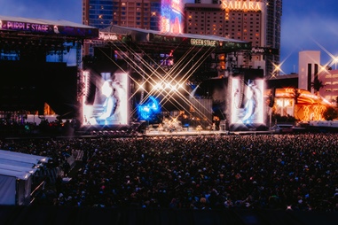 Evanescence performs at the Sick New World festival in Las Vegas on April&nbsp;25.