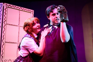 Emma Newton and Jeremy Dubey in Fallout Fringe Festival in 2025. 