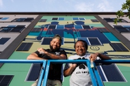 Artists Courtney “Yard$” Haywood, left, and Landry&nbsp;Randriamandroso
