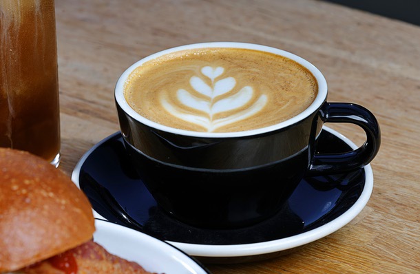 Vanilla Cardamom Latte is shown at Vesta Coffee Roasters, 1114 S. Casino Center Blvd., in the Arts District Friday, June 12, 2026. Bodega Sando - center-cut bacon, over medium egg hash browns, cheddar cheese and habanero ketchup on an in-house made brioche bunVanilla Cardamom LatteMont Blanc - cold brew with vanilla foam, fresh orange zest and grated nutmeg