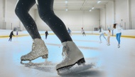 The ice is a different world entirely. Every brain cell is occupied: march, glide, bend your knees, arms out, don’t look down. 