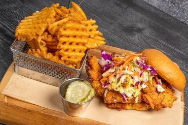 Honey hot chicken&nbsp;sandwich
