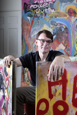 Brian Gibson at home in Las Vegas