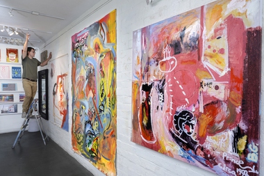 Brian Gibson’s Recycled Propaganda show, "One Day, You'll Understand," allows the artist to fully showcase what his residencies at various local galleries have allowed him to do.